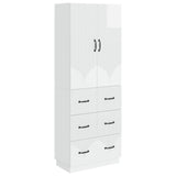 Cabinet Set 2 pcs High Gloss White 66 x 34.5 x 87 cm 3416803