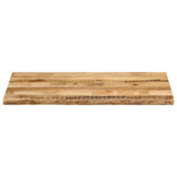 Table Top Live Edge 110x60x3.8 cm Solid Wood Rough Mango 370695