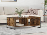 Coffee Table Smoke Oak 80 x 50 x 40 cm Engineered Wood 886434