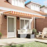 Retractable Awning Multicolour 400 x 200 cm Polyester and Metal 3329830