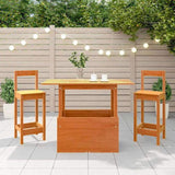 Garden Table Wax Brown 100x50x75 cm Solid Wood Pine 844910