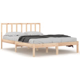 Bed Frame without Mattress Solid Wood Pine 120x200 cm 3105066