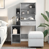 Dressing Table with Cabinet Concrete Grey 80x35x132 cm 848237