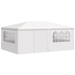 Professional Party Tent with Side Walls 4x6 m White 90 g/m 48527