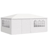 Professional Party Tent with Side Walls 4x6 m White 90 g/m 48527