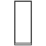 Firewood Rack Matt Black 80x28x222 cm Steel 350309