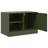 TV Cabinets 2 pcs Olive Green 67x39x44 cm Steel 841700