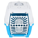 Pet Carrier White and Blue 48x31.5x33cm Polypropylene 172216
