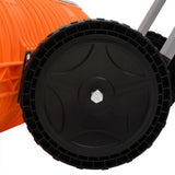 Snow Shovel with Extendable Handle Orange 96 cm Blade Steel 364818