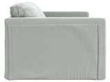 Folding Sofa Bed Light Grey 122 x 70 x 60 cm Velvet 42030479