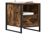 Bedside Table 2 pcs Smoke Oak 39.5 x 30 x 50 cm Engineered Wood 886659