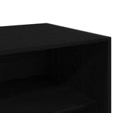 Wardrobe with Shelf Black Oak 100 x 50 x 200 cm Engineered Wood 3345115