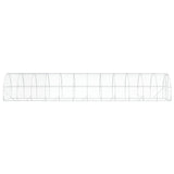 Chicken Coop Silver 1200 x 300 x 200 cm Galvanised Steel 3434695