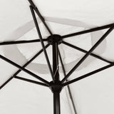LED Cantilever Garden Parasol 3 m Sand White 42204