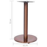Bistro Table Leg Gold 45x72 cm Stainless Steel 325442
