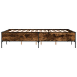 Bed Frame without Mattress Smoked Oak 160x200 cm 3279789