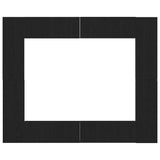 TV Cabinet Set 8 pcs Black oak Medium Engineered wood 3393472