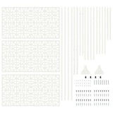 Privacy Screen 100 x 50 x 180 cm Steel White 868571