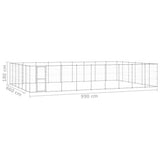 Outdoor Dog Kennel Galvanised Steel 65,34 m 3082331