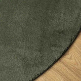 Rug HUARTE Short Pile Soft and Washable Forest Green 200 cm 375107