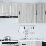 ZNTS Kitchen Wall Cabinet Lucca Grey Sonoma Engineered Wood 853793