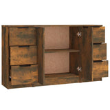 Sideboards 3 pcs Smoked Oak Engineered Wood 3115841