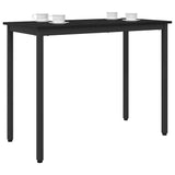 Table Black Oak 100 x 50 x 76.5 cm Engineered Wood and Steel 873774