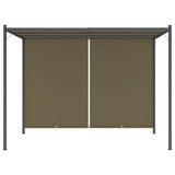 Garden Pergola with Retractable Roof 3x3 m Taupe 180 g/m 312225