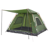 ZNTS Camping Tent Dome 5-Person Green Quick Release 4004146