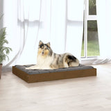 Dog Bed Honey Brown 91,5x64x9 cm Solid Wood Pine 820864