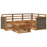 Outdoor Sofa Set 5 pcs Natural 59 x 59 x 37 cm Polyester 3384315