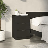 Bedside Cabinet Black 40x36x65 cm 811270