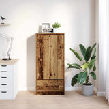 Cabinet with Drawer Old Wood 55.5x34x119.5 cm Engineered Wood 861650