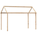 Kids' Bed Roof 217x85.5x154 cm Solid Wood Pine 846961