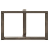 Coffee Table Legs T-Shaped 2 pcs Black 70x25x cm Steel 4013039