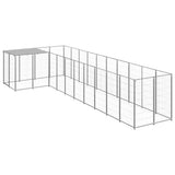 Dog Kennel Silver 7.26 m Steel 3082243
