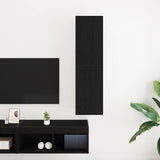 Wall TV Cabinet Black Oak 30.5 x 30 x 110 cm Engineered Wood 862572
