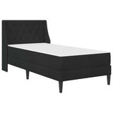 Bed Frame with Mattress with Headboard Black 90 x 190 cm Velvet 3415240