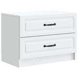 Bedside Cabinet White 62 x 34.5 x 44.5 cm Engineered Wood 895695