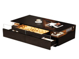 90 x 45 x 35.5 cm Coffee table tray, high-gloss coffee table for the living room, sofa table N605P388084S
