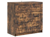 Drawer Cabinet Smoked Oak 66 x 34.5 x 87 cm Engineered Wood 895760