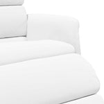 Recliner Chair White 71 x 98 x 106 cm Faux leather 42018589