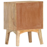 ZNTS Bedside Cabinet 40x35x55 cm Solid Mango Wood 286464