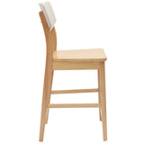 Dining Chairs 2 pcs Natural 48 x 49 x 95 cm Solid Rubber Wood 42020477