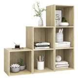 3 Piece TV Cabinet Set Sonoma Oak Engineered Wood 3080081