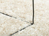 Rug ISTAN High Pile Shiny Look Cream 140x200 cm 375665