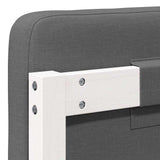 Upholstered Headboard White and Light Grey 160 cm 880062
