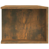 TV Cabinet with LED Lights Smoked Oak 135x39x30 cm 815693