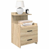 Bedside Cabinets 2 pcs with 2 Drawers Sonoma Oak 40x36.5x62 cm 858637