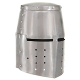 Medieval Knight Helmet Antique Replica LARP Silver Steel 286117